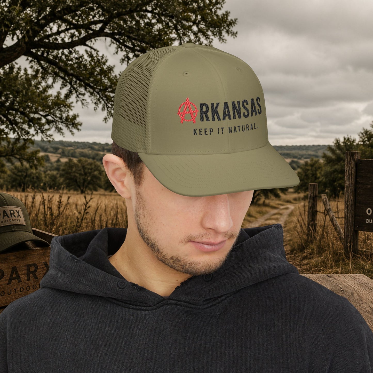 Δrkansas Keep It Natural Snapback Trucker Cap