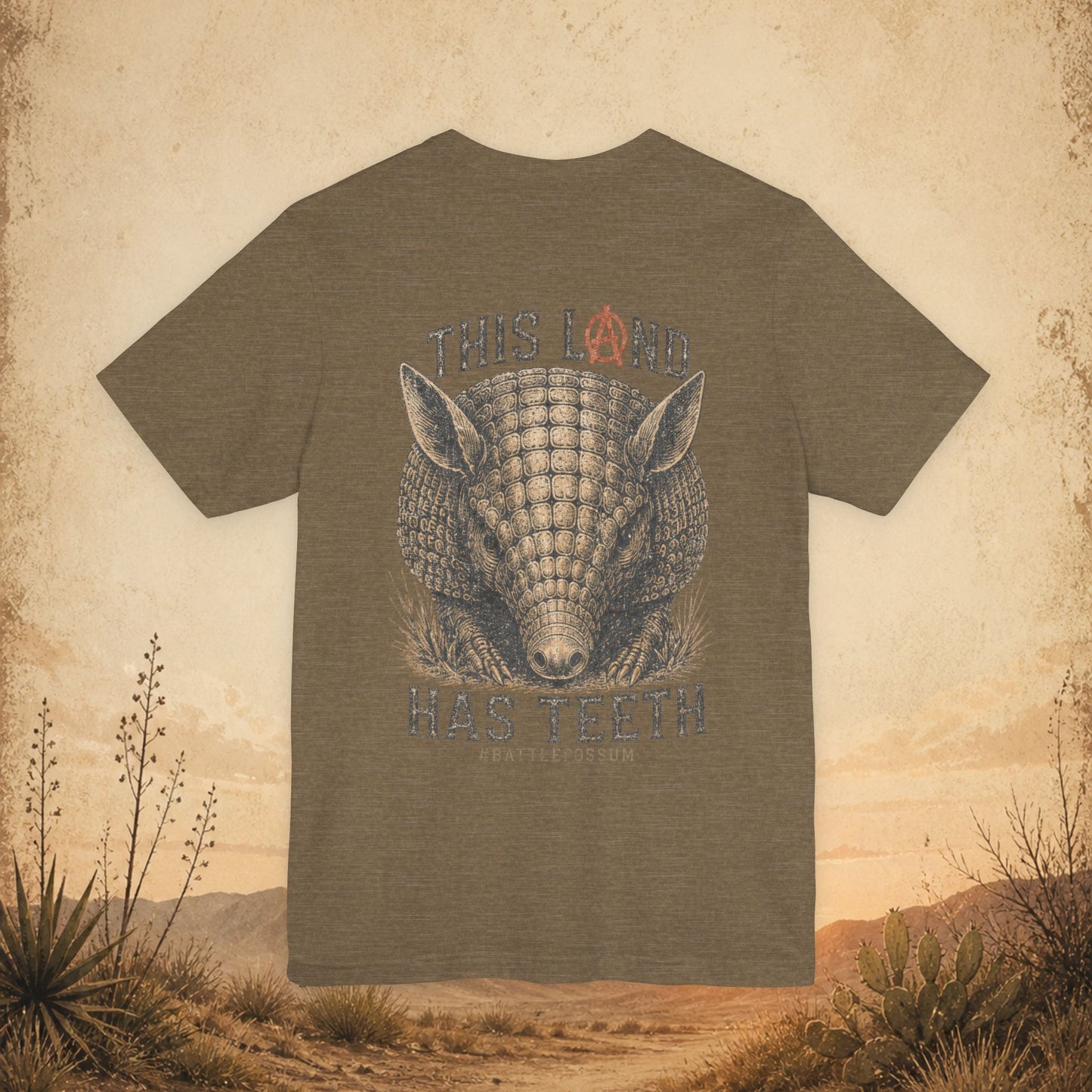 Public Lands Armadillo Tee — "This Land Has Teeth" Graphic T‑Shirt
