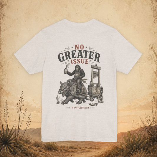 Public Lands Armadillo Tee — "No Greater Issue" Graphic T‑Shirt