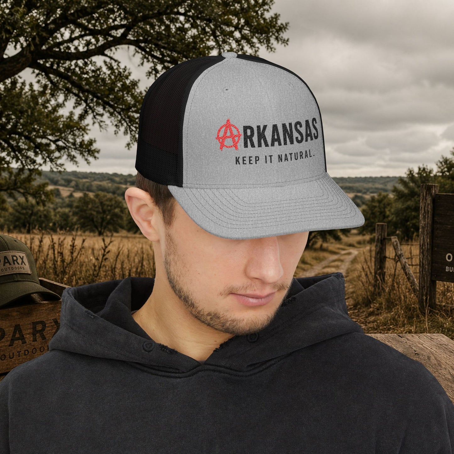 Δrkansas Keep It Natural Snapback Trucker Cap