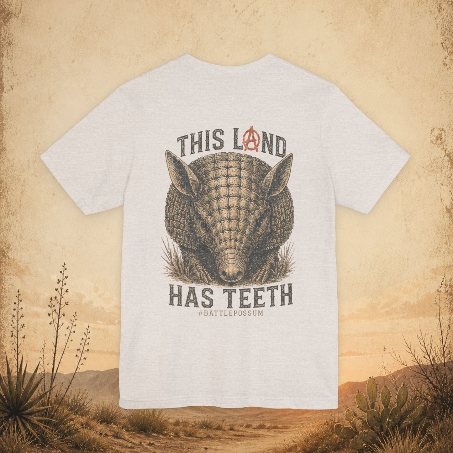 Public Lands Armadillo Tee — "This Land Has Teeth" Graphic T‑Shirt