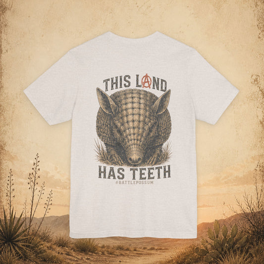 Public Lands Armadillo Tee — "This Land Has Teeth" Graphic T‑Shirt