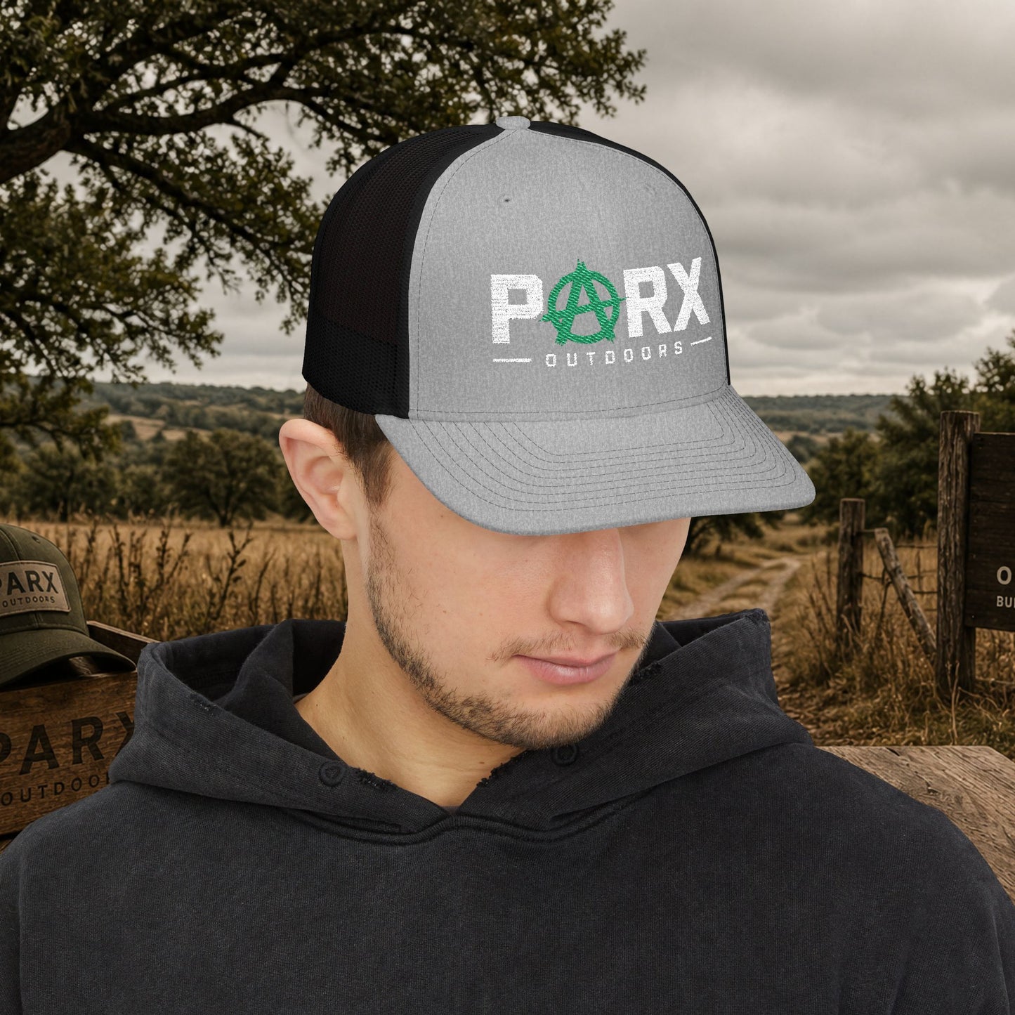 Parks Anarchy Snapback Trucker Cap — Urban Punk Mesh Back Hat