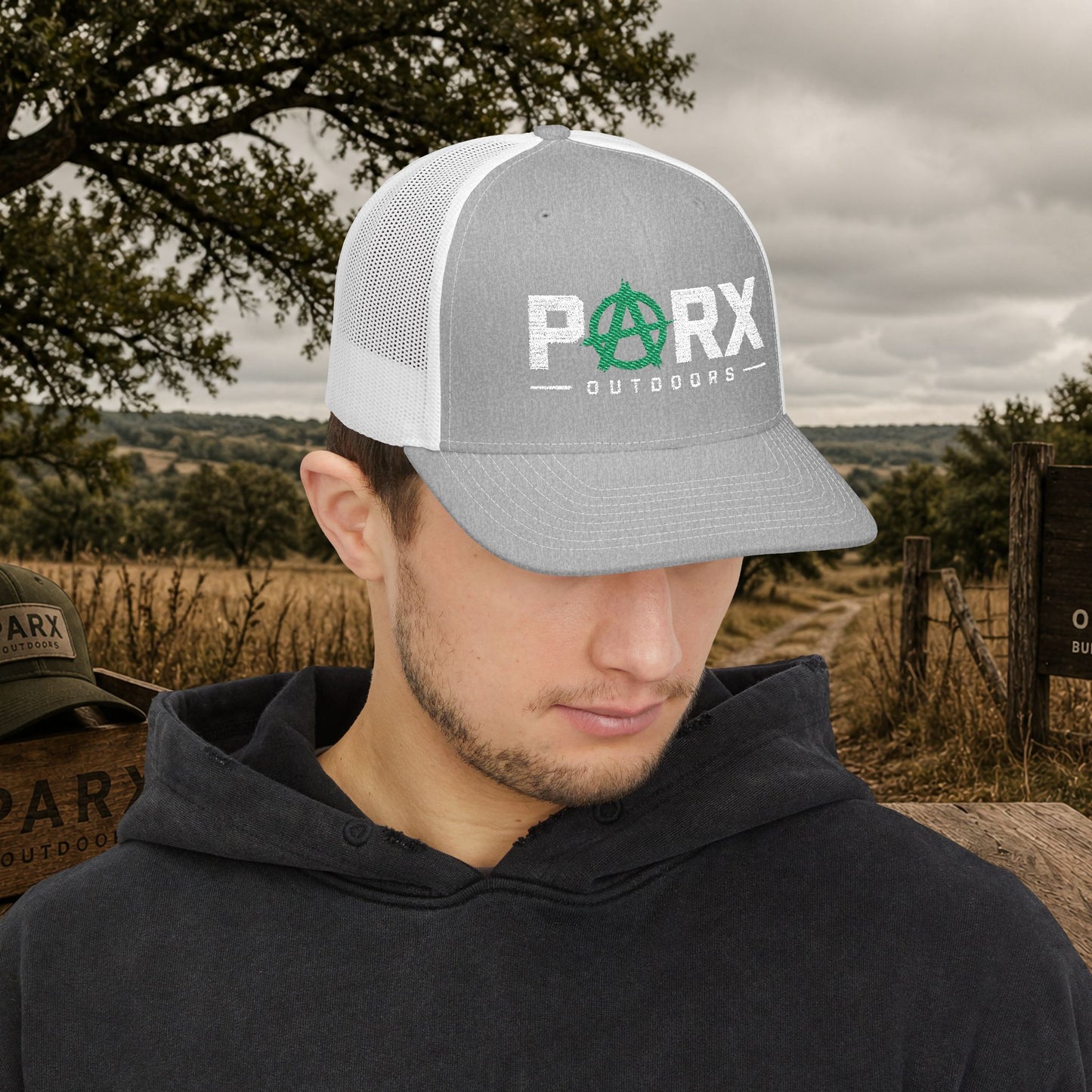 Parks Anarchy Snapback Trucker Cap — Urban Punk Mesh Back Hat