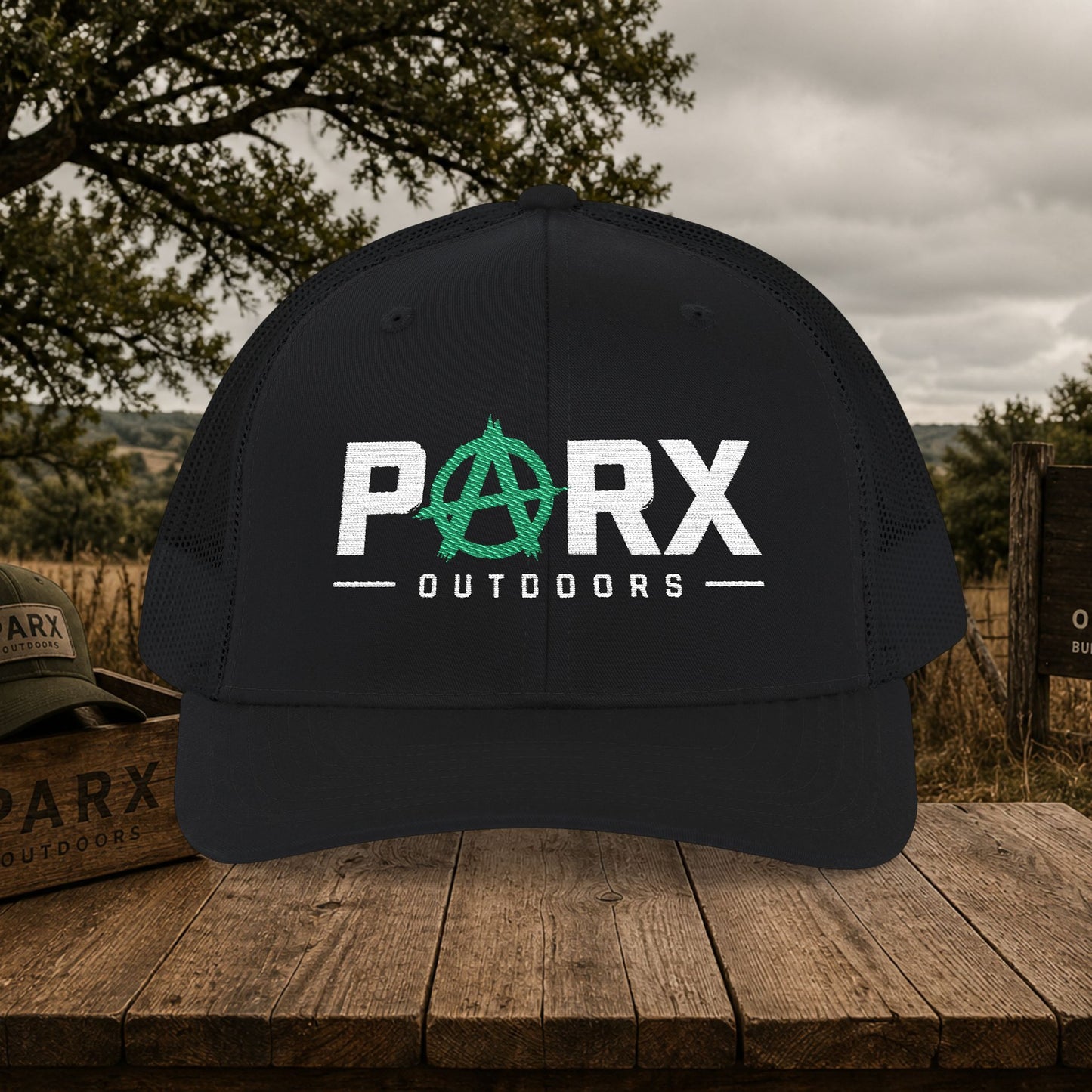 Parks Anarchy Snapback Trucker Cap — Urban Punk Mesh Back Hat