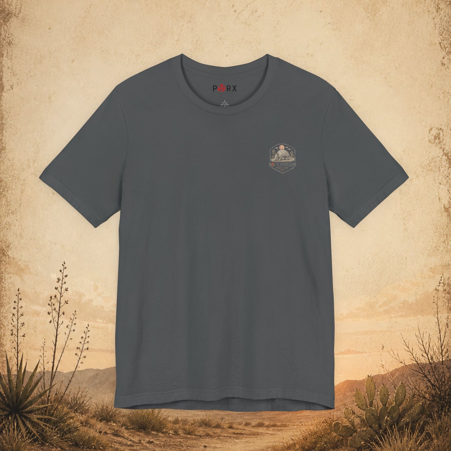 Public Lands Armadillo Tee "Some Places Aren’t for Profit"  — Outdoor Conservation Shirt
