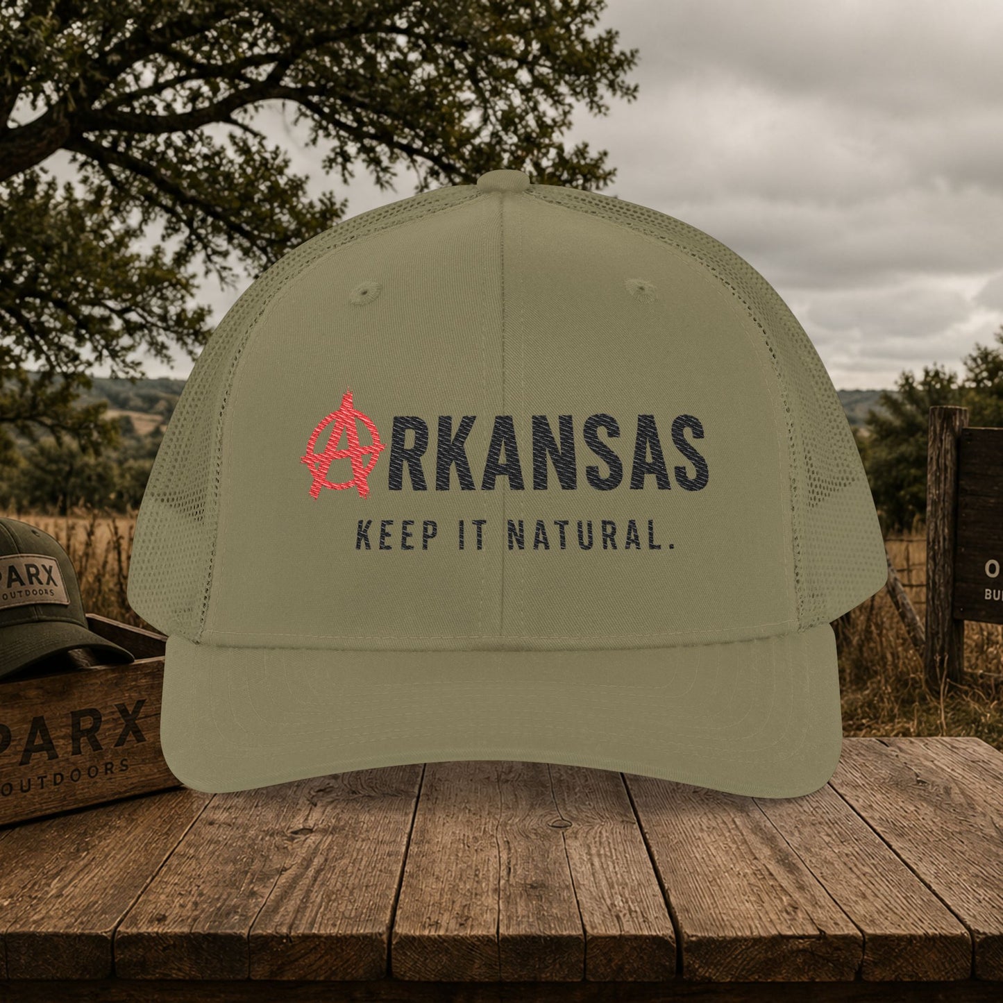Δrkansas Keep It Natural Snapback Trucker Cap