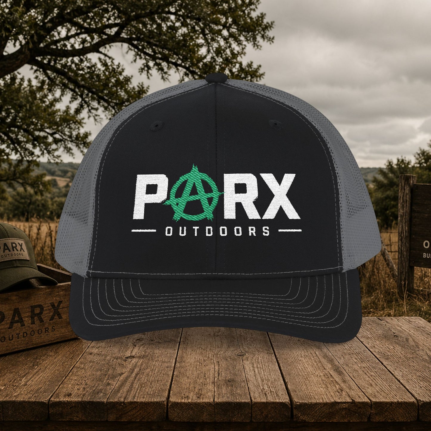 Parks Anarchy Snapback Trucker Cap — Urban Punk Mesh Back Hat