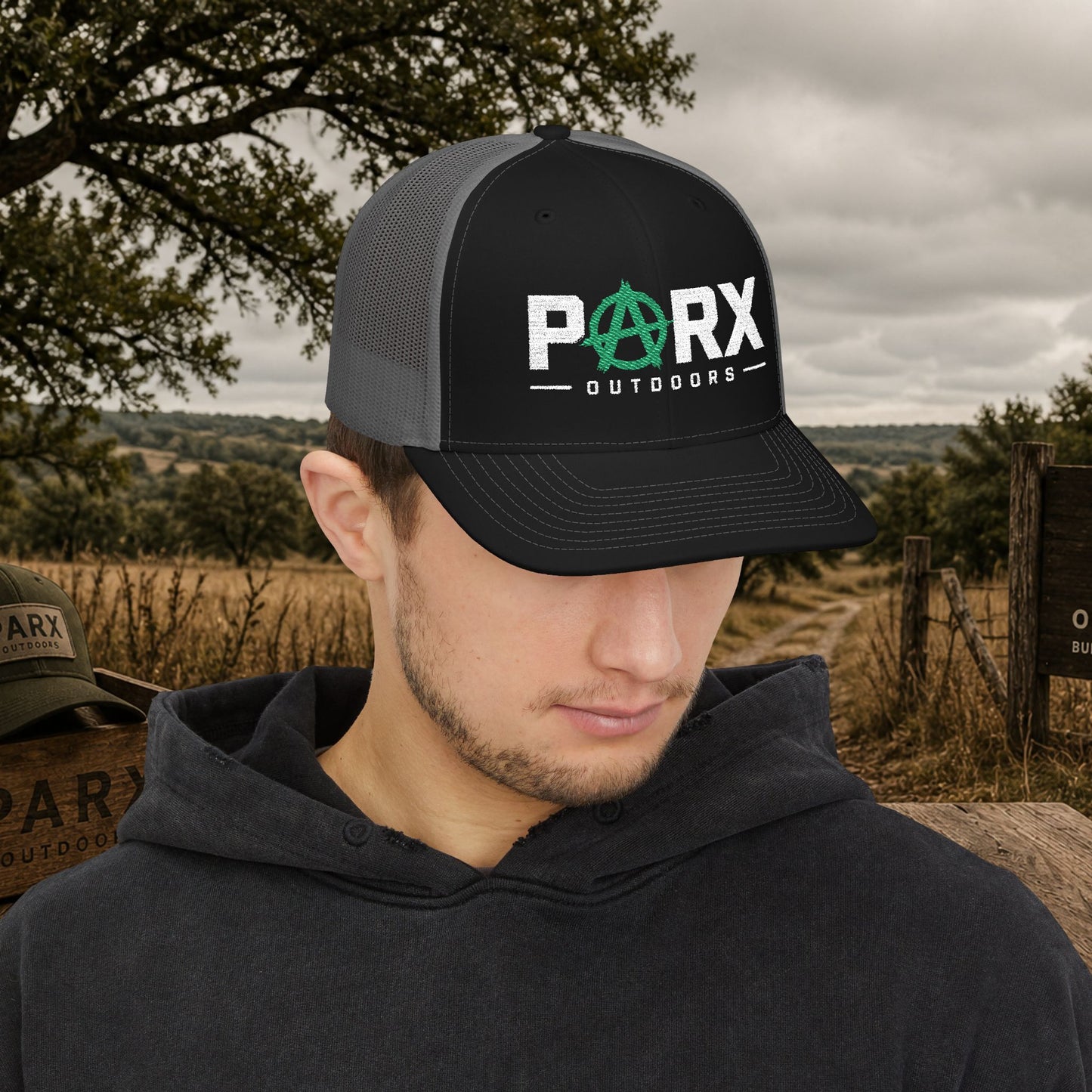 Parks Anarchy Snapback Trucker Cap — Urban Punk Mesh Back Hat