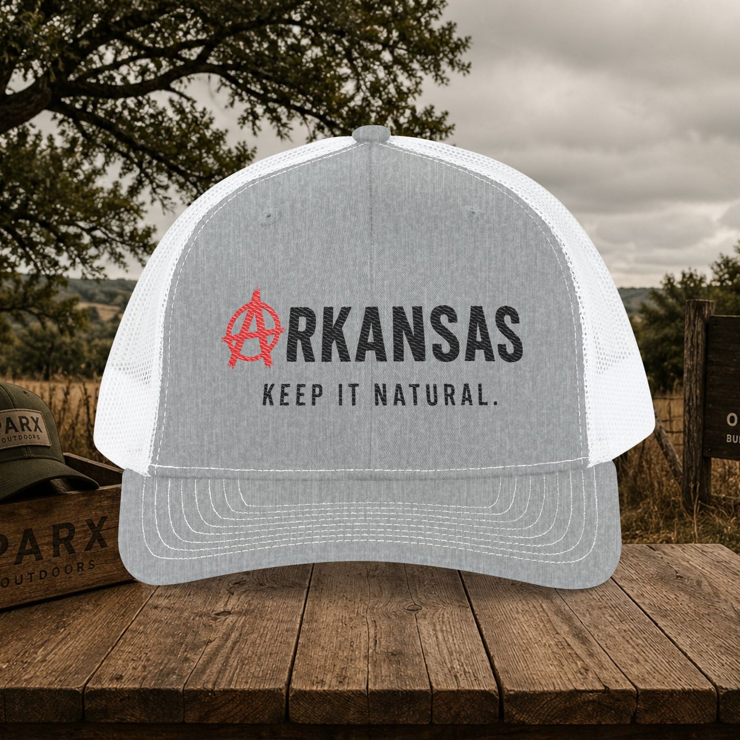 Δrkansas Keep It Natural Snapback Trucker Cap