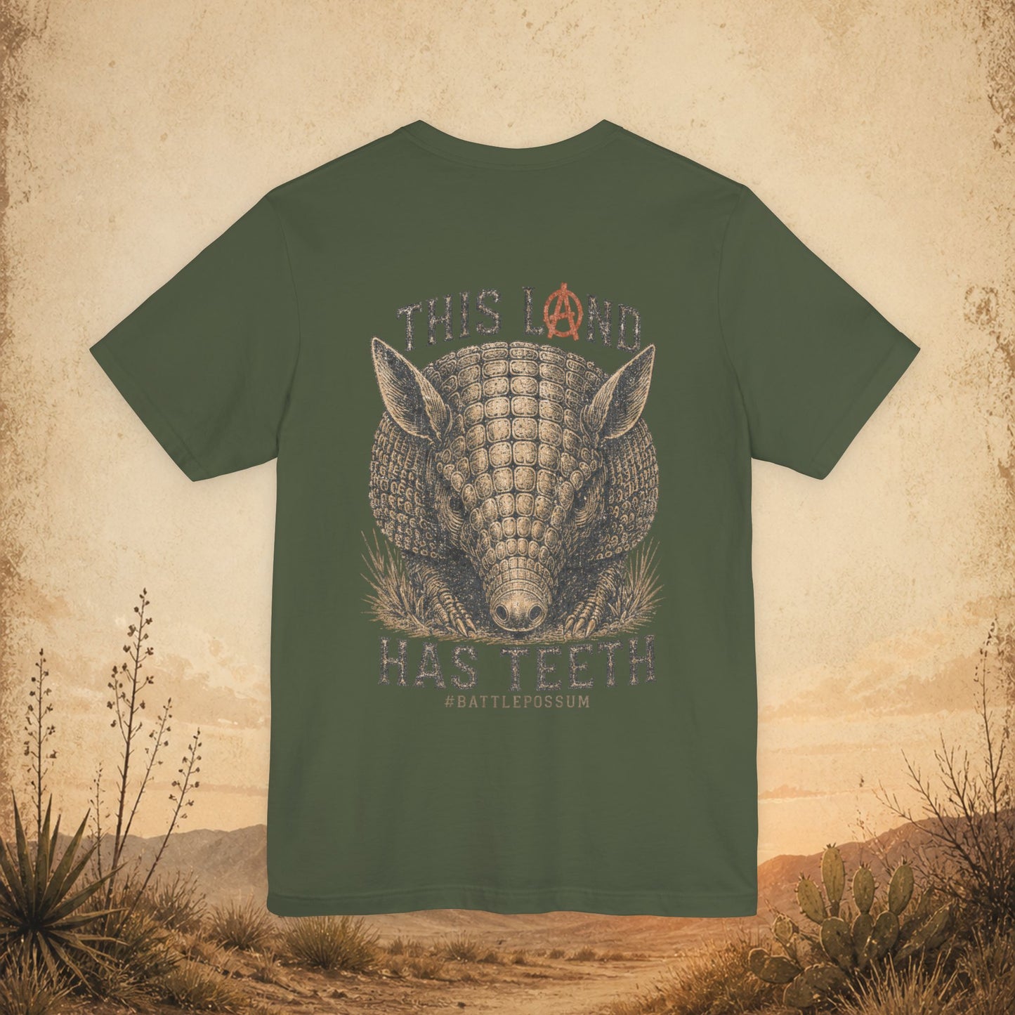Public Lands Armadillo Tee — "This Land Has Teeth" Graphic T‑Shirt