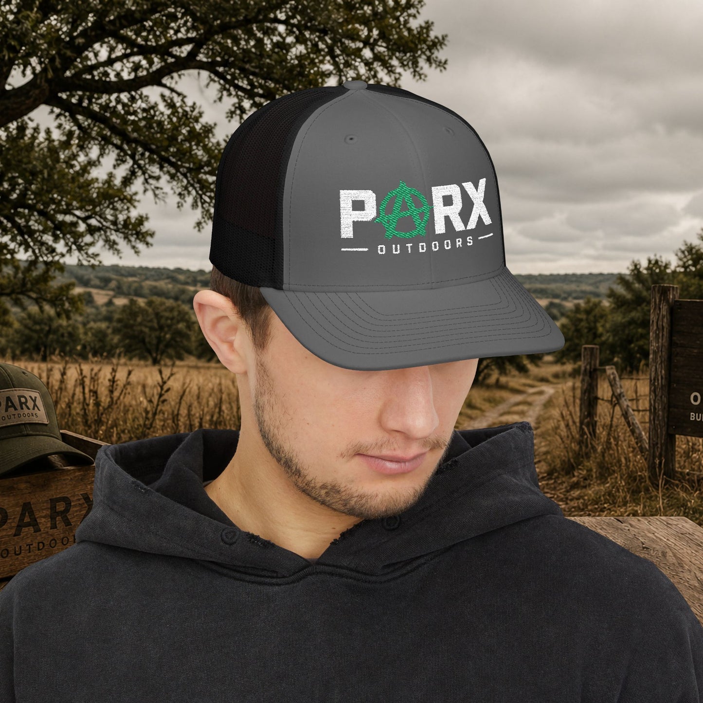 Parks Anarchy Snapback Trucker Cap — Urban Punk Mesh Back Hat