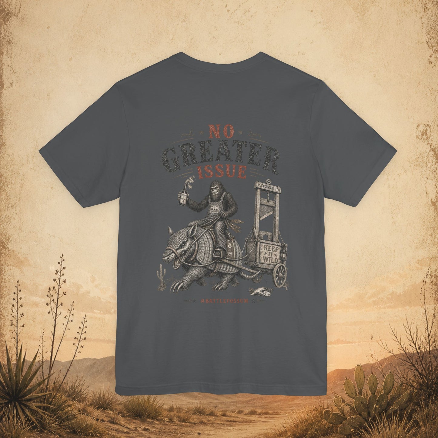 Public Lands Armadillo Tee — "No Greater Issue" Graphic T‑Shirt