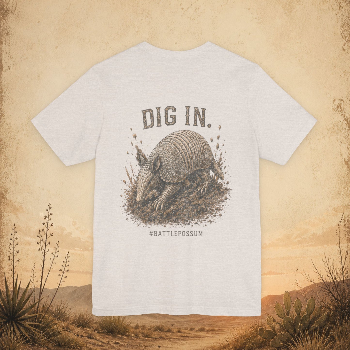 Public Lands Armadillo Tee — "Dig In" Graphic T‑Shirt