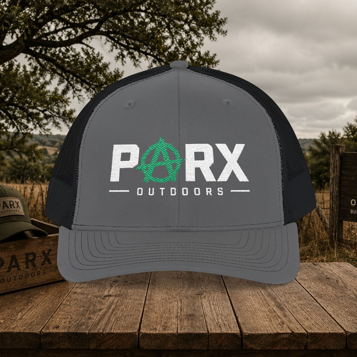 Parks Anarchy Snapback Trucker Cap — Urban Punk Mesh Back Hat