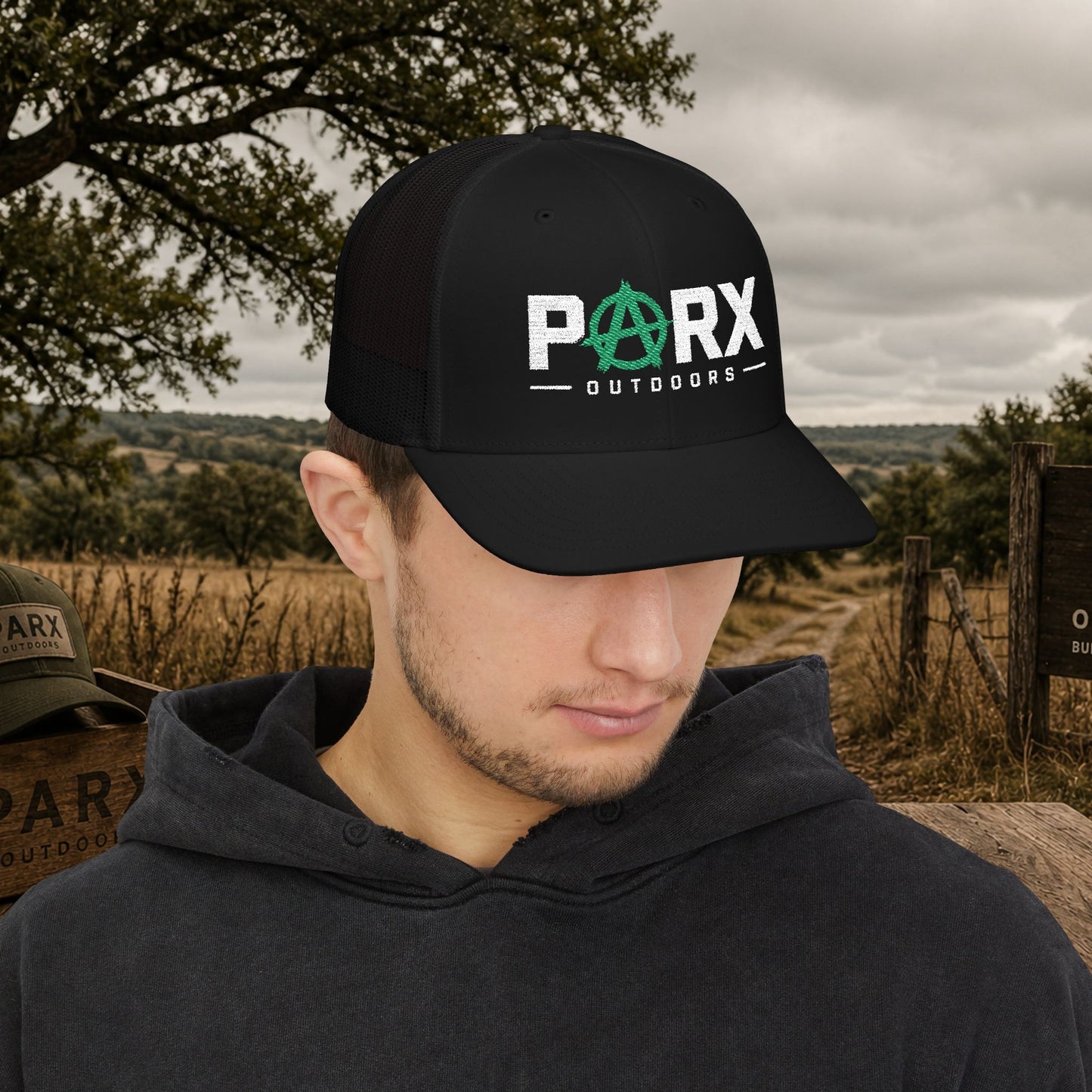 Parks Anarchy Snapback Trucker Cap — Urban Punk Mesh Back Hat