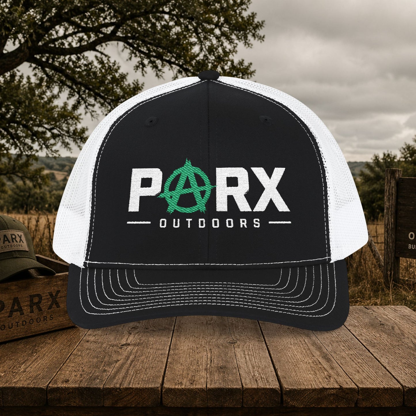 Parks Anarchy Snapback Trucker Cap — Urban Punk Mesh Back Hat