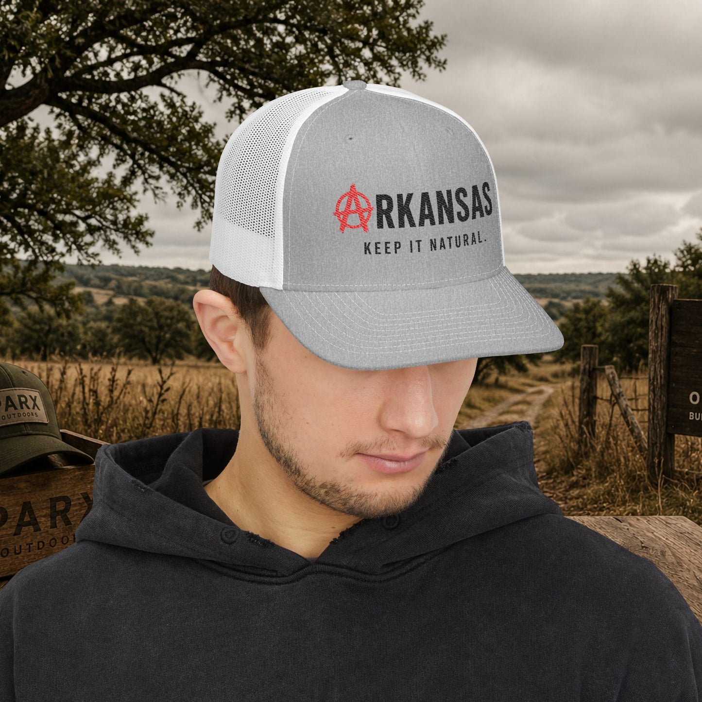 Δrkansas Keep It Natural Snapback Trucker Cap