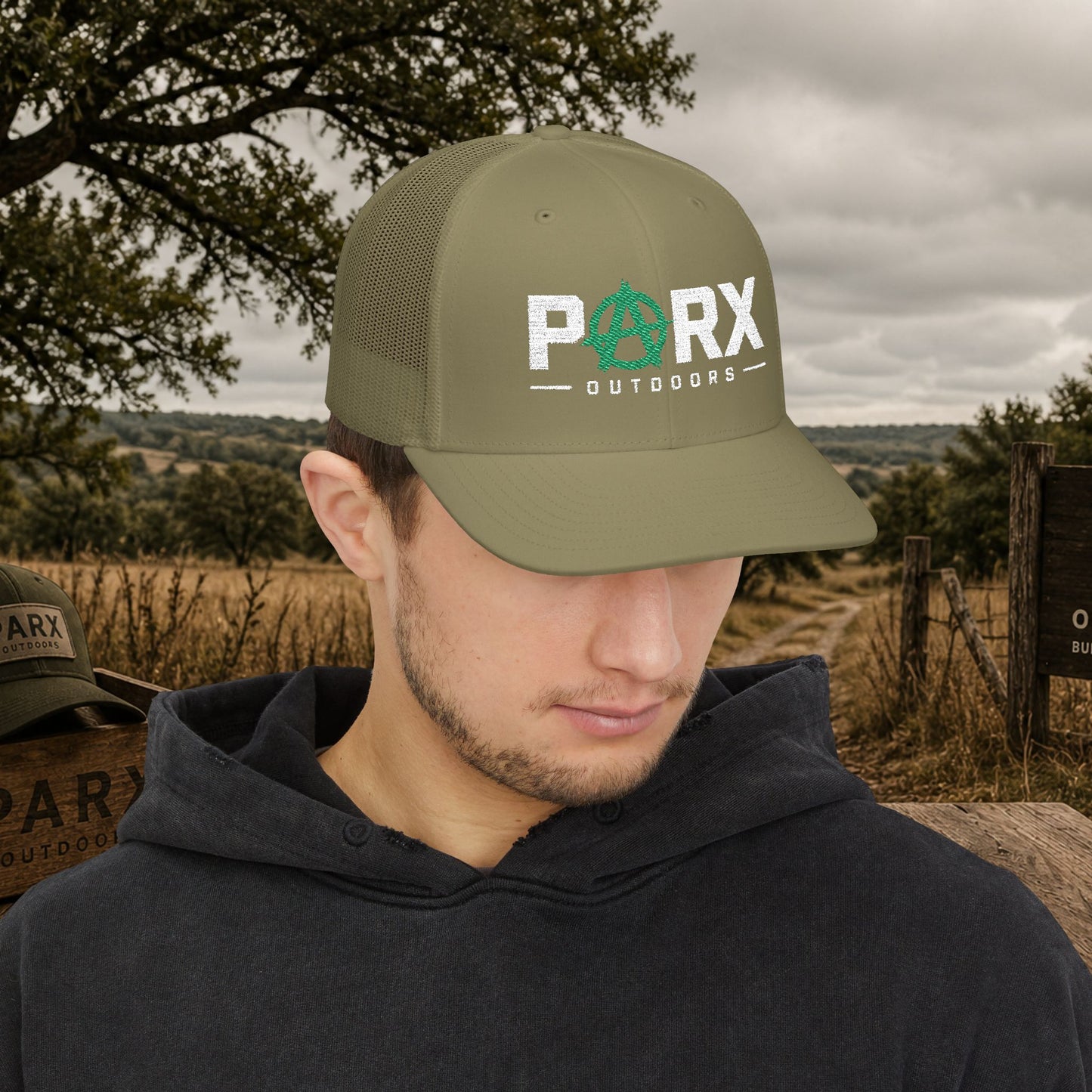 Parks Anarchy Snapback Trucker Cap — Urban Punk Mesh Back Hat