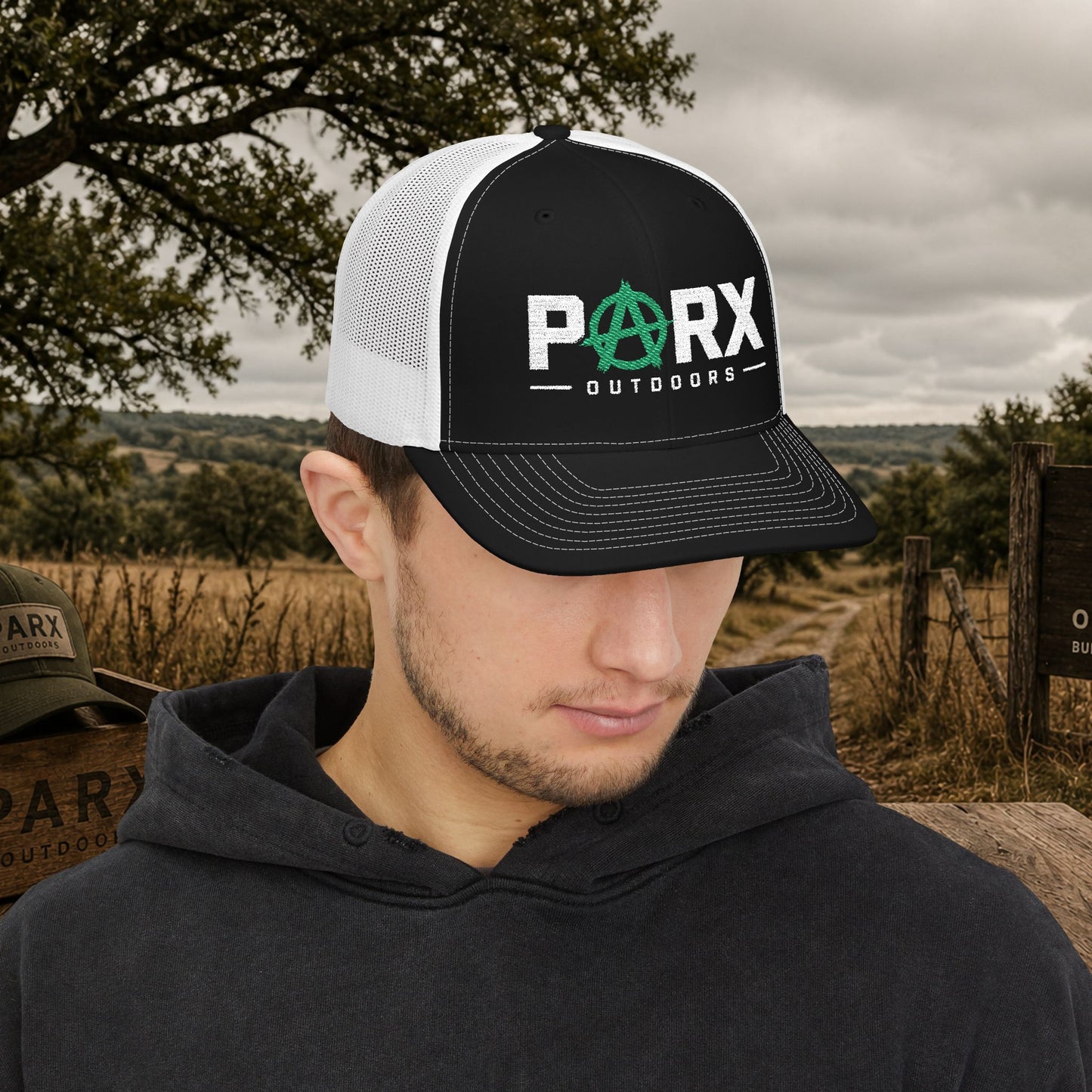 Parks Anarchy Snapback Trucker Cap — Urban Punk Mesh Back Hat